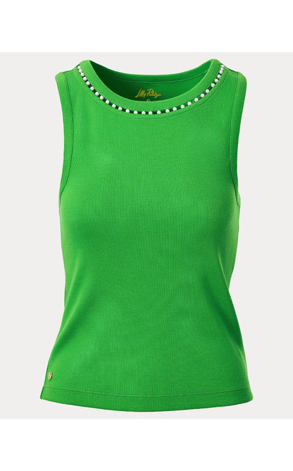 Vanna Knit Top - Putting Green