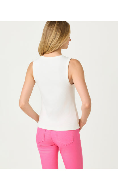 Vanna Knit Top - Resort White