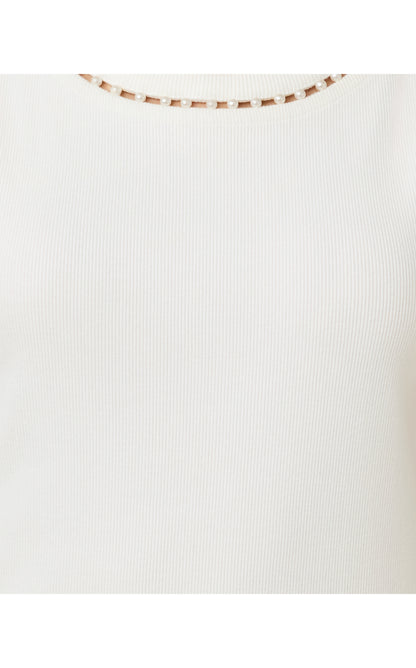 Vanna Knit Top - Resort White