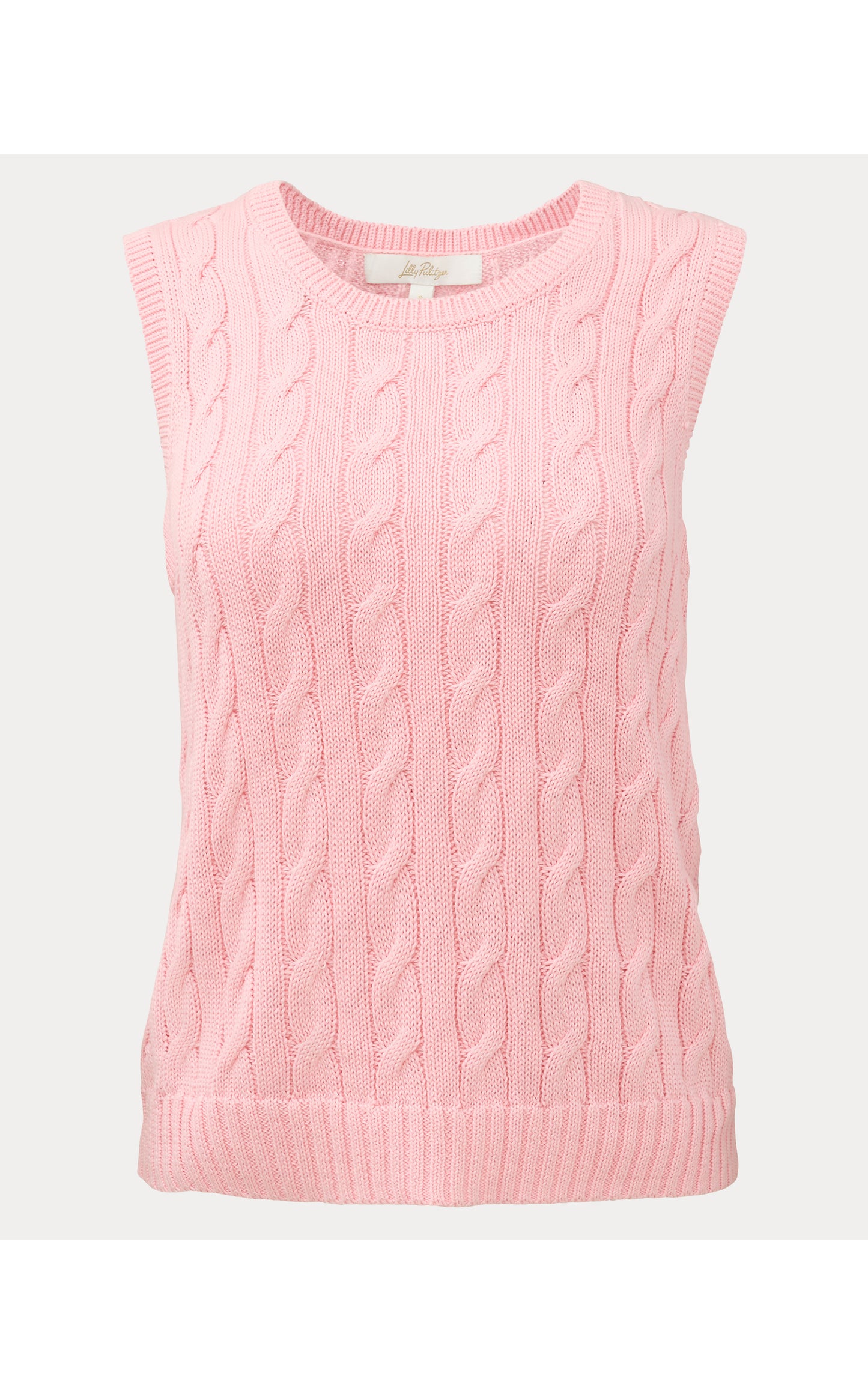 Brockton Crew Neck Sweater Tank - Conch Shell Pink