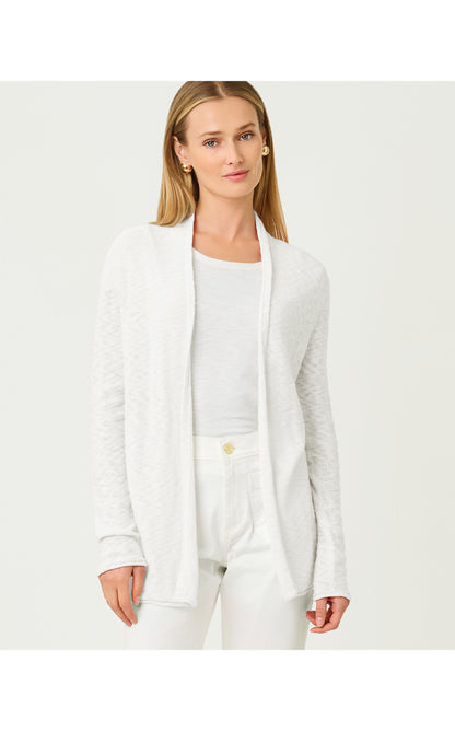 Faretta Long Length Cardigan - Resort White