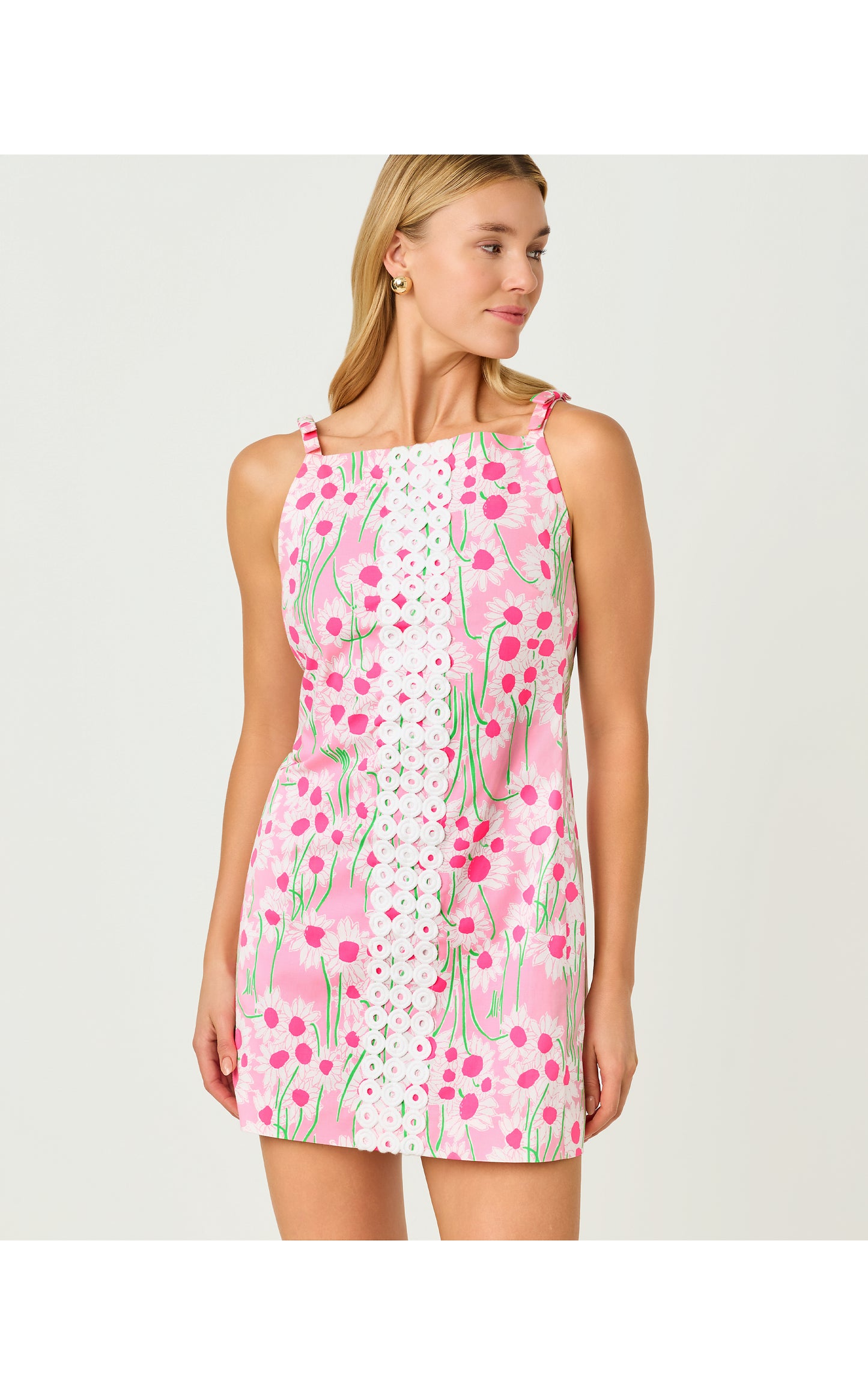 Delores Sleeveless Romper - Conch Shell Pink Sunny Daisies