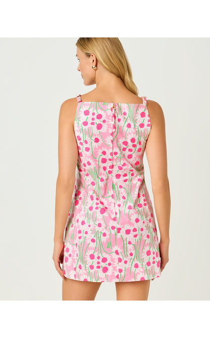Delores Sleeveless Romper - Conch Shell Pink Sunny Daisies