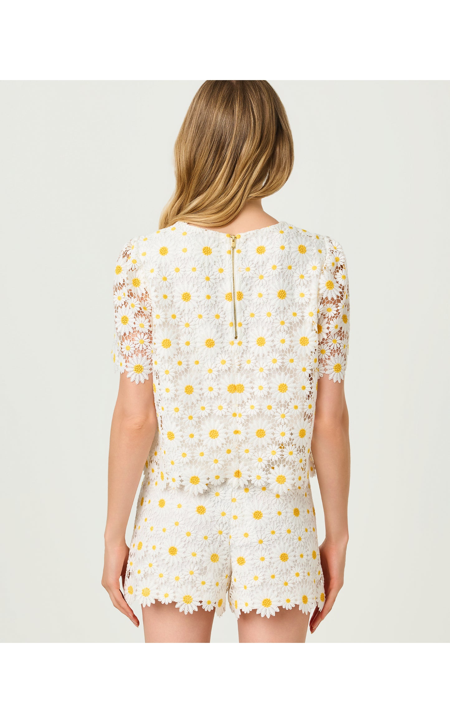 Louise Lace Top - Resort White Fresh As A Daisy Lace