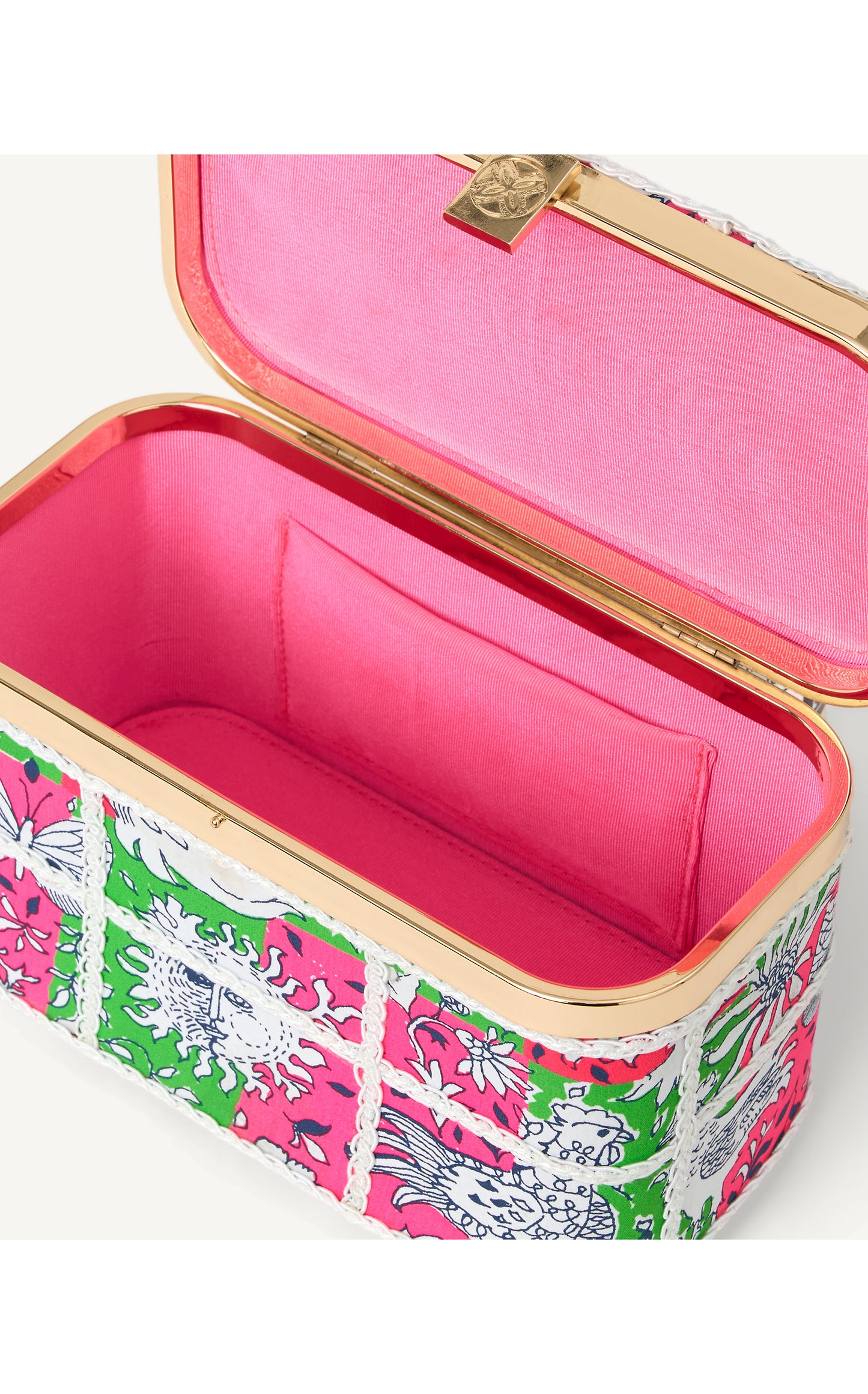 Millie Bamboo Top Handle Bag - Cherry Blossom Pink Lil Chicken Check