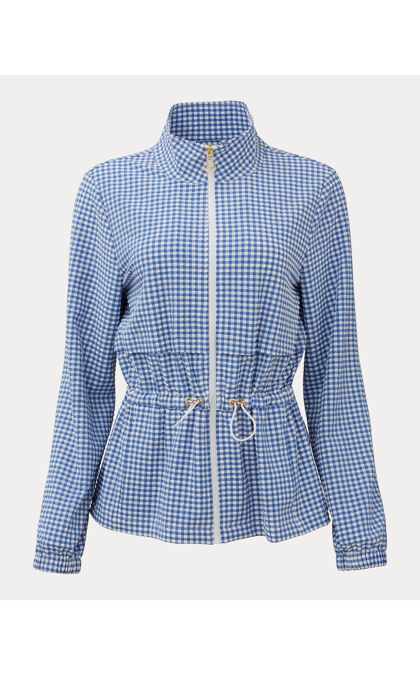 UPF50+ Romilly Performance Jacket - Starlight Navy Mini Performance Gingham