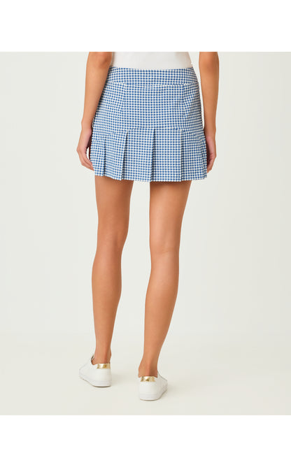 UPF50+ Thera Skort - Starlight Navy Mini Performance Gingham