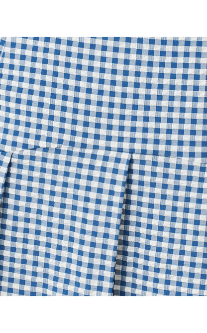 UPF50+ Thera Skort - Starlight Navy Mini Performance Gingham