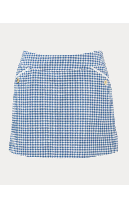 UPF50+ Thera Skort - Starlight Navy Mini Performance Gingham