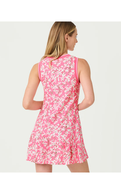 UPF50+ Caleta  Active Dress - Confetti Pink Crossgrain Lil Liza