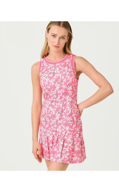 UPF50+ Caleta  Active Dress - Confetti Pink Crossgrain Lil Liza
