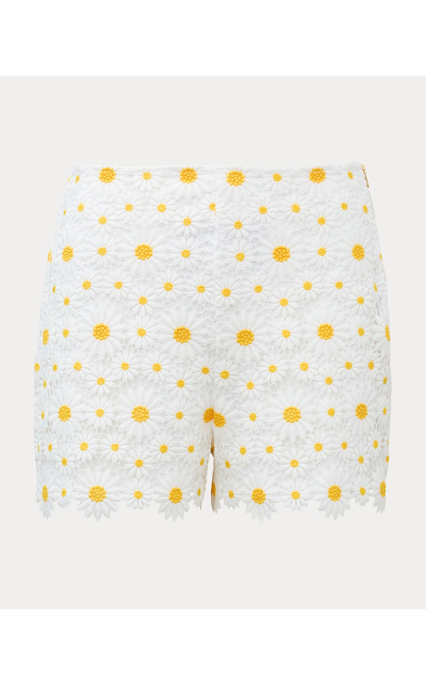 3" Devra High Rise Lace Short - Resort White Fresh As A Daisy Lace