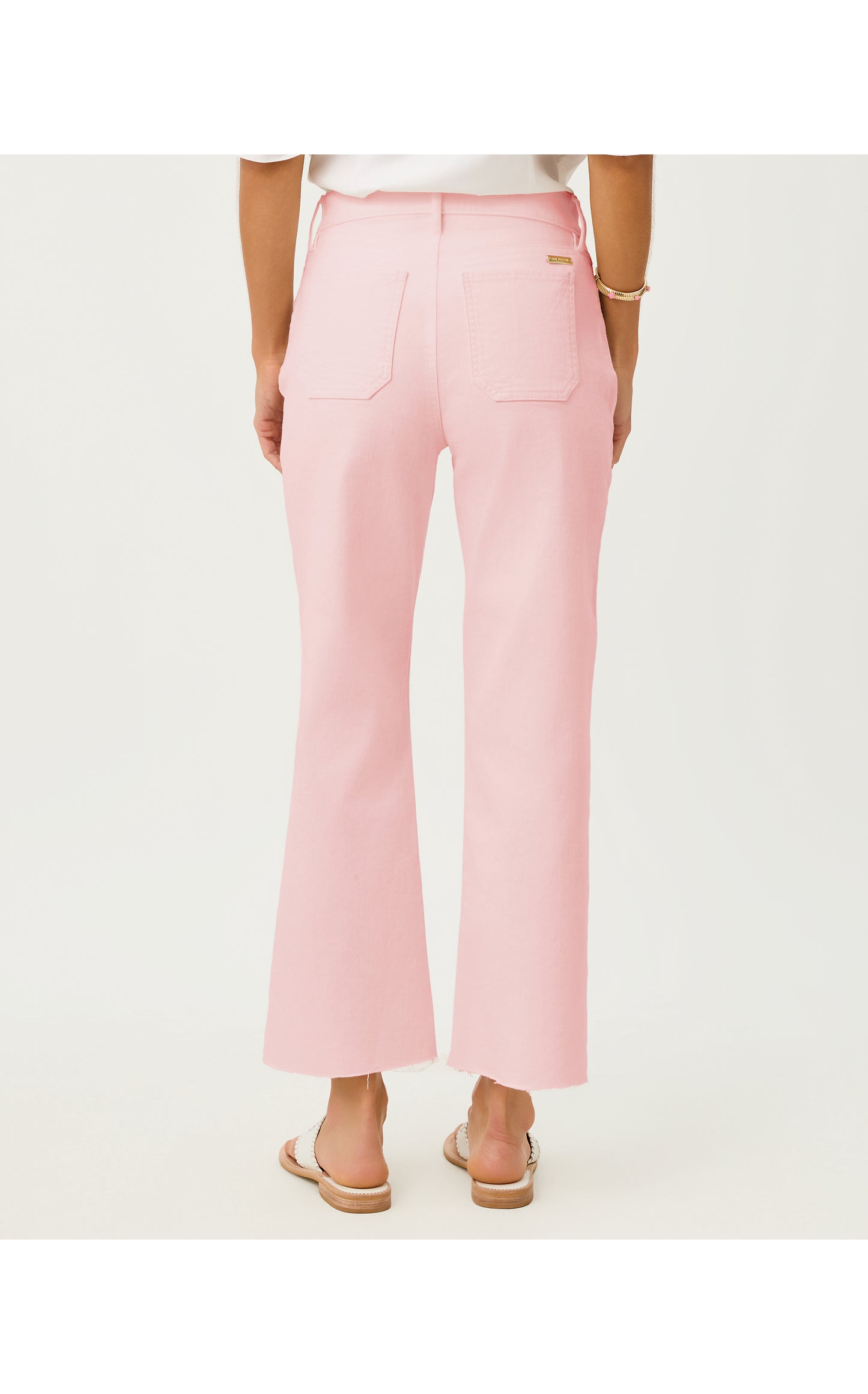 Harleen High Rise Crop Jean - Pink Muse