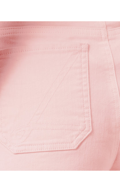 Harleen High Rise Crop Jean - Pink Muse