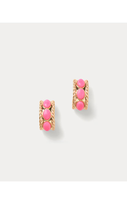 Sunshine Grove Hoop Earrings - Cherry Blossom Pink