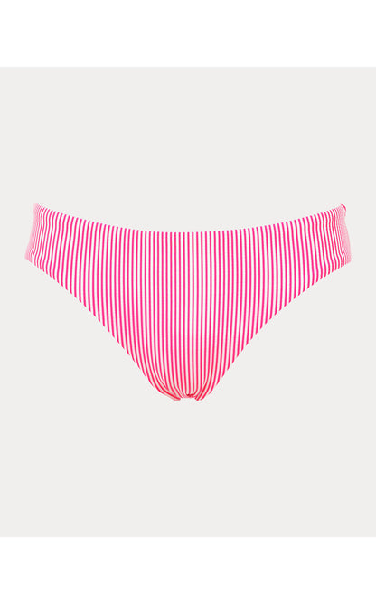 Betie Swim Bottom - Cherry Blossom Pink Seersucker Stripe