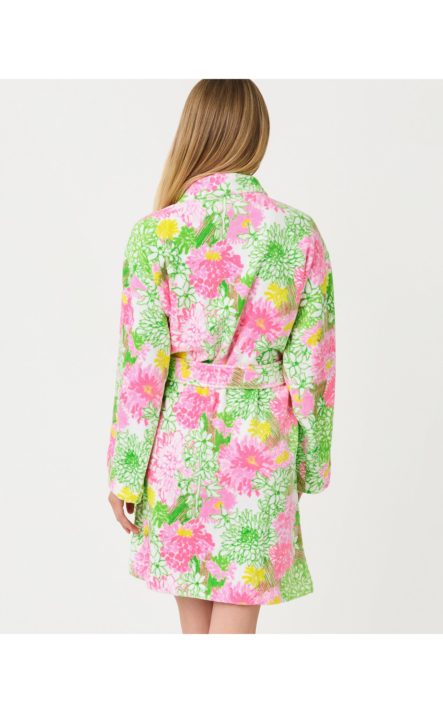 GWP Terry Robe - Resort White Mum Patch