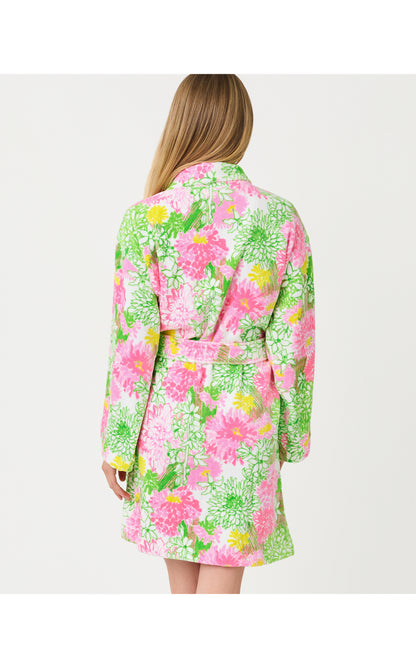 GWP Terry Robe - Resort White Mum Patch