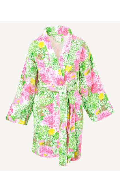 GWP Terry Robe - Resort White Mum Patch