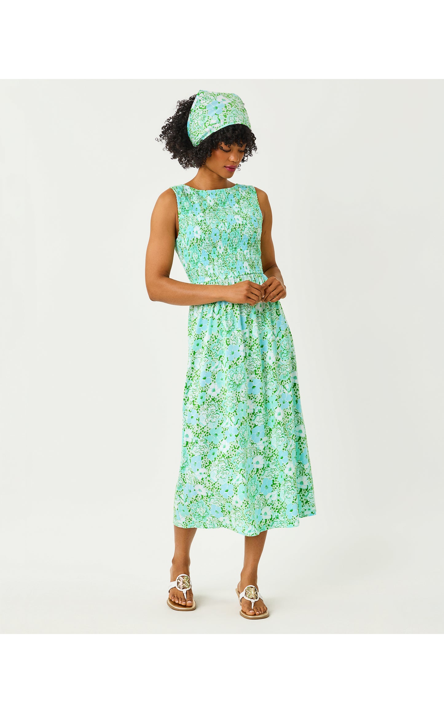 Finnley Midi Dress - Mint Condition Burst Of Joy