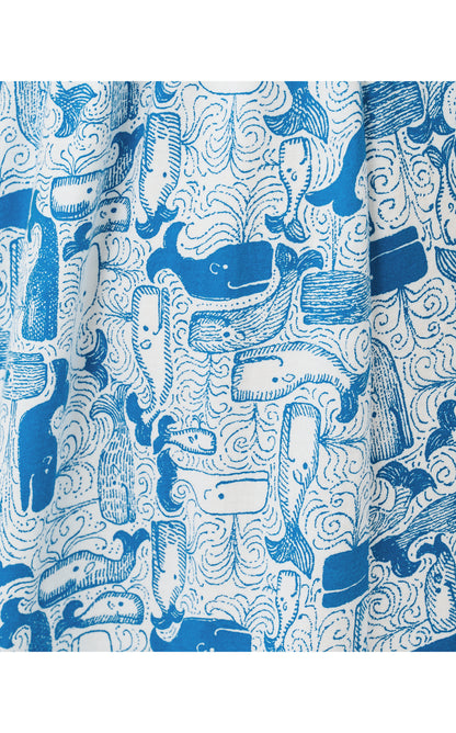 Finnley Midi Dress - Nassau Blue Thar She Blows