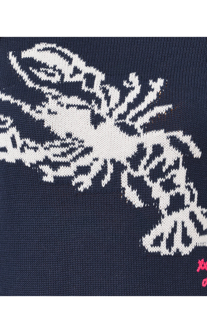 Kellyn Sweater - Low Tide Navy Nautical Lobster Jacquard