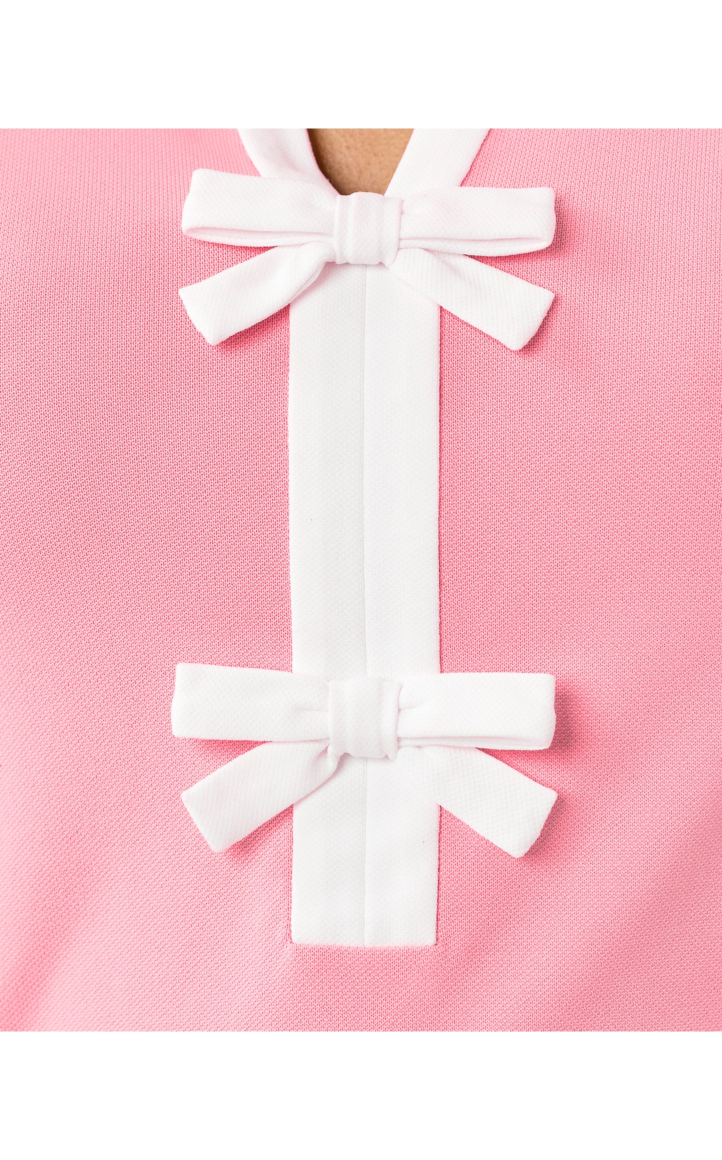 UPF50+ Luxletic Frida Bow Polo - Conch Shell Pink