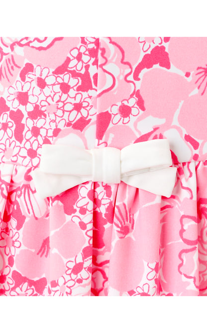 UPF50+ Delvenie Bubble Hem Dress - Conch Shell Pink Burst Of Joy