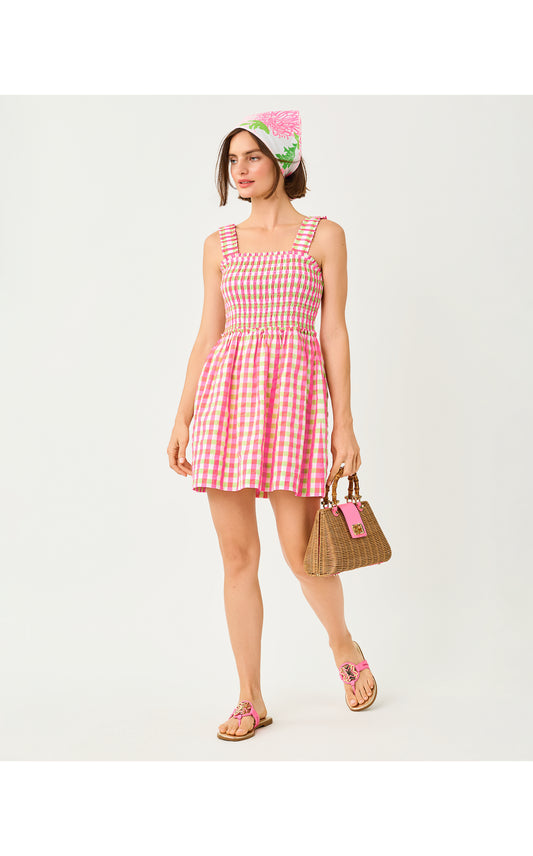 Hadly Skirted Romper - Cherry Blossom Pink Summer Lovin Gingham