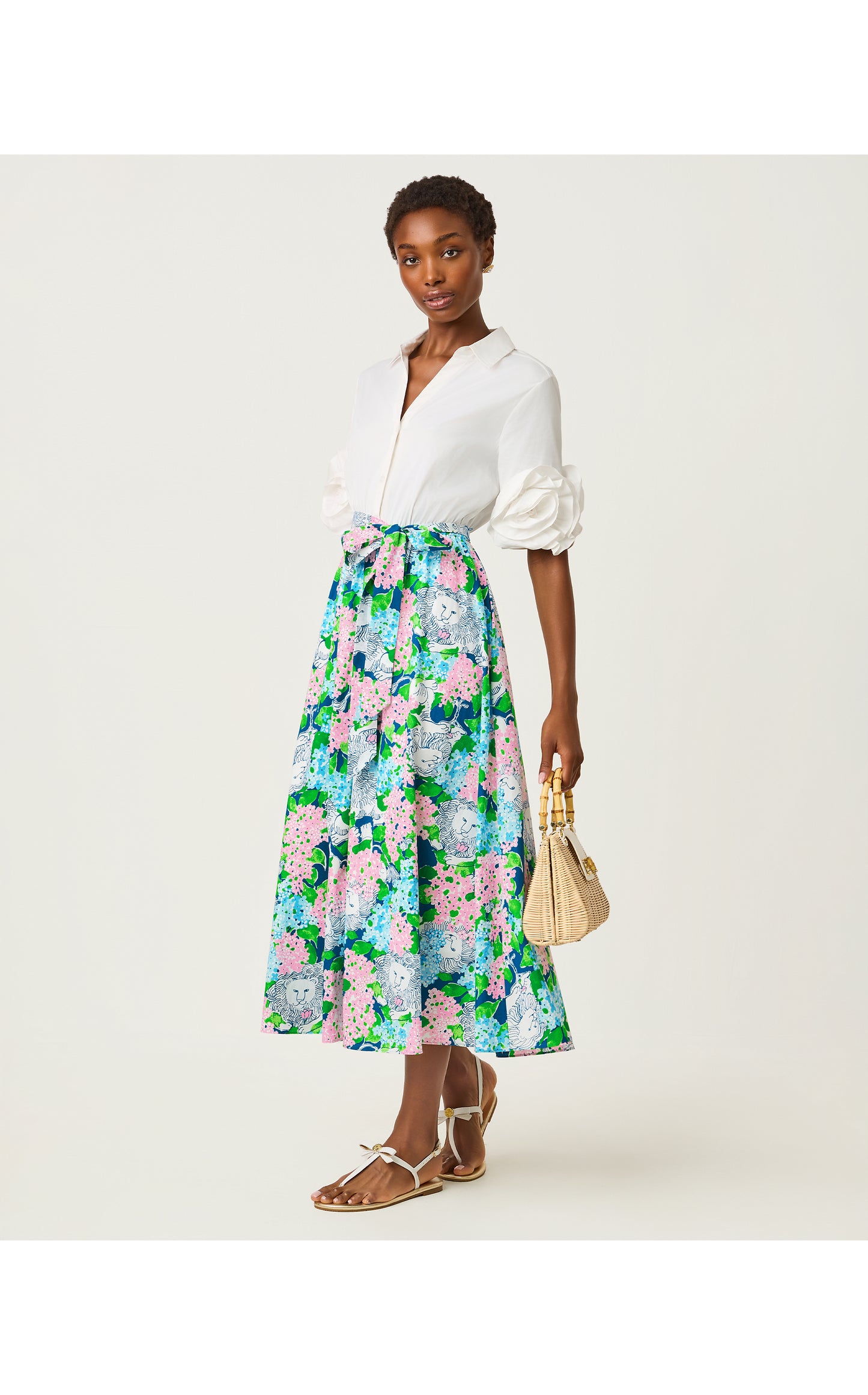 Sonaire Midi Shirtdress - Starlight Navy Lydia The Lion