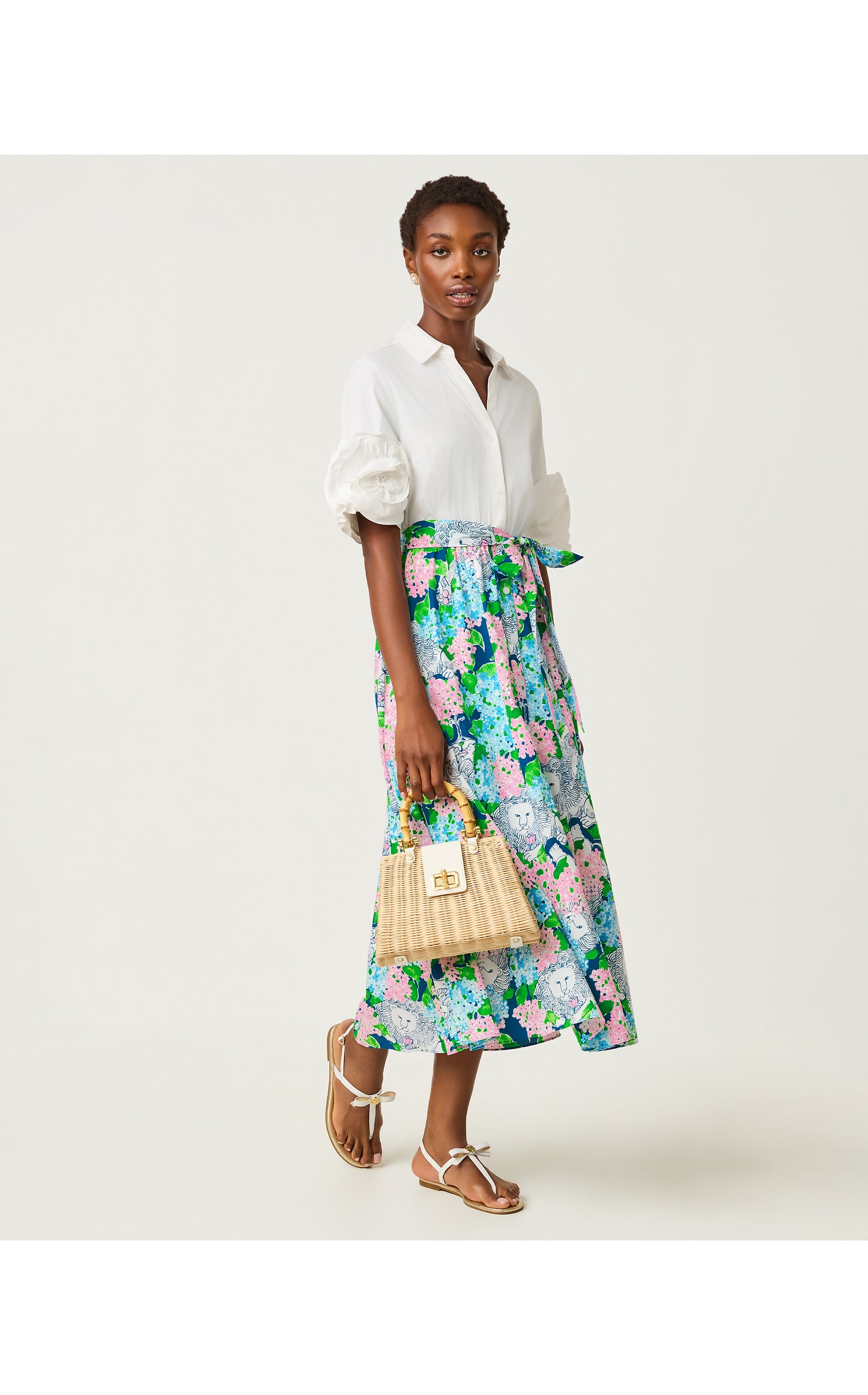 Sonaire Midi Shirtdress - Starlight Navy Lydia The Lion