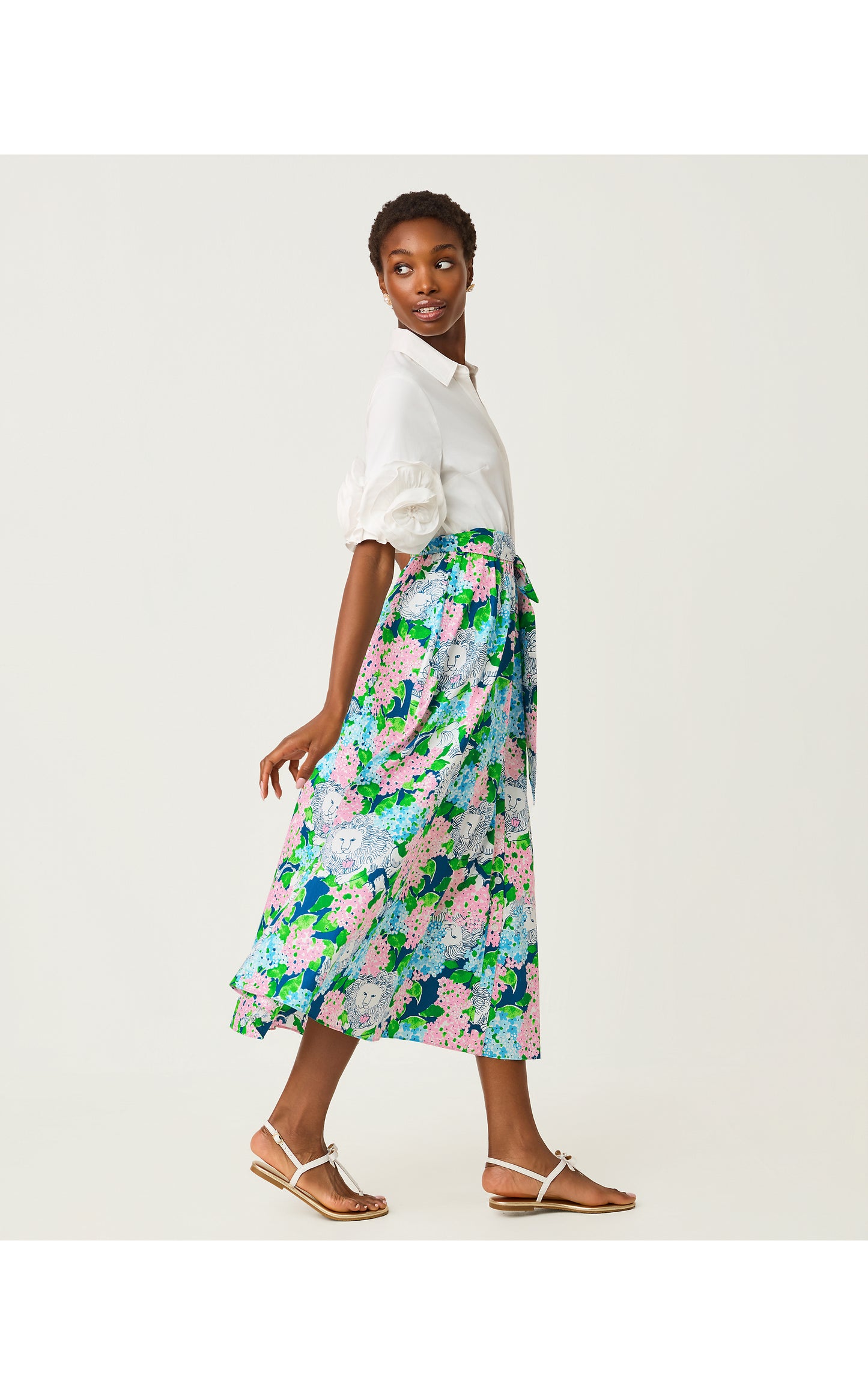 Sonaire Midi Shirtdress - Starlight Navy Lydia The Lion