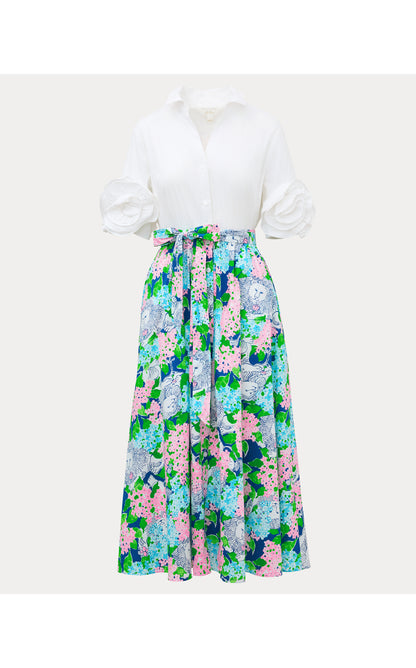 Sonaire Midi Shirtdress - Starlight Navy Lydia The Lion