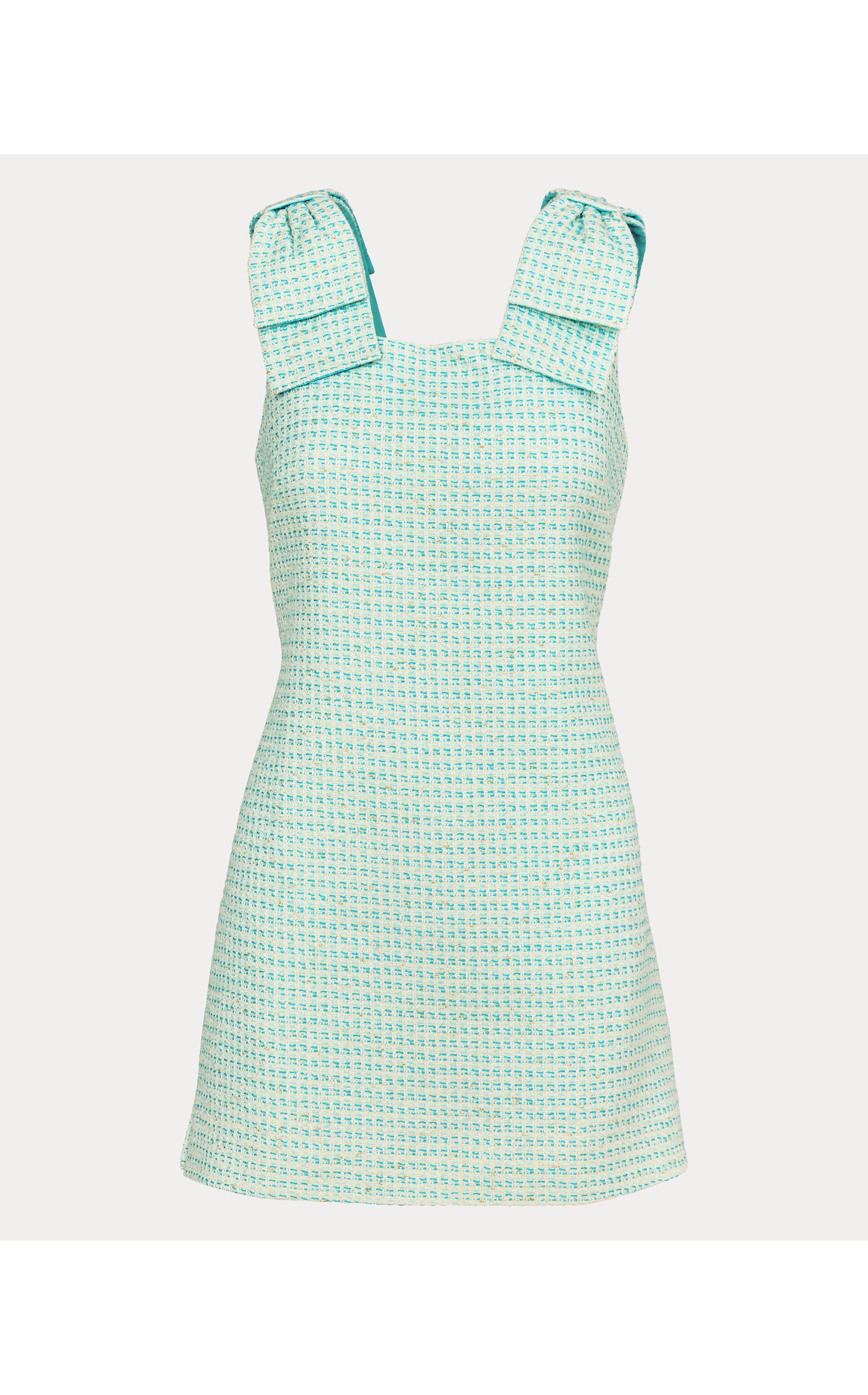 Anders Skirted Romper - Capri Blue Fantasy Boucle