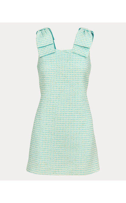 Anders Skirted Romper - Capri Blue Fantasy Boucle