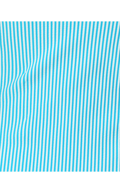 Napili One Piece - Capri Blue Seersucker Stripe