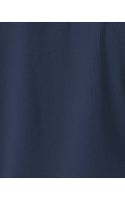 Ronson Eyelet Knit Top - Low Tide Navy