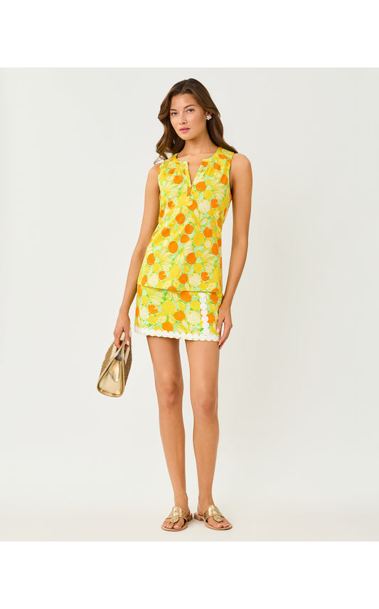 Michelina Mini Skort - Island Palm Zesty