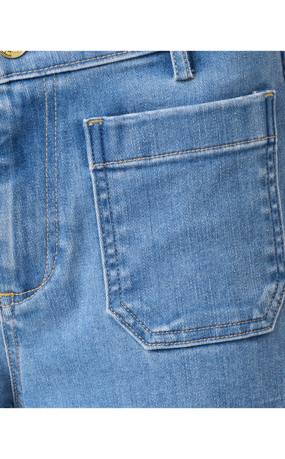 Harleen High Rise Crop Jean - Rosanna Wash