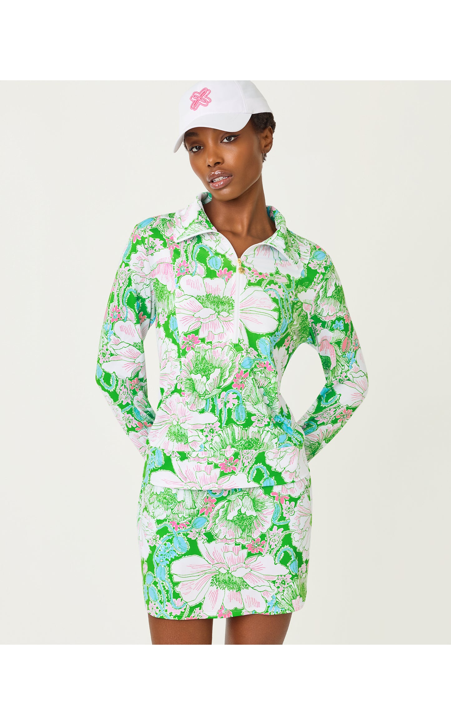 UPF 50+ Eleni Pullover - Putting Green Poppyland