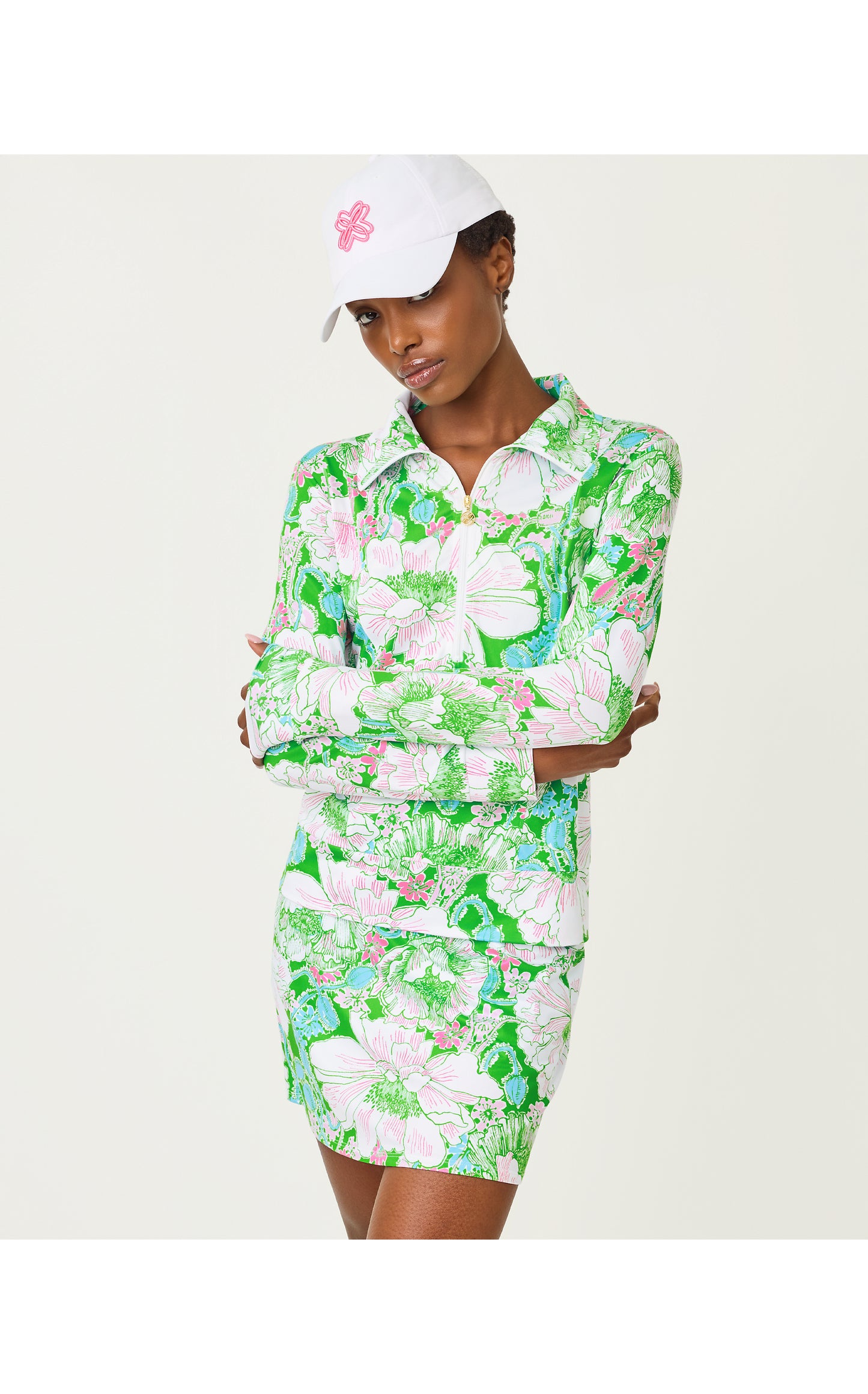 UPF 50+ Eleni Pullover - Putting Green Poppyland