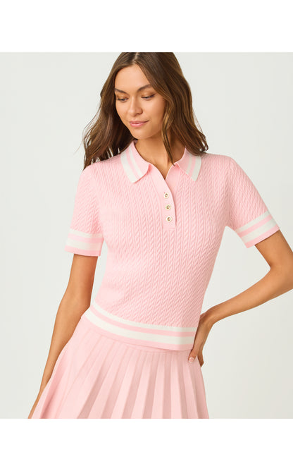 Suzette Sweater - Pink Muse X Resort White Tipping