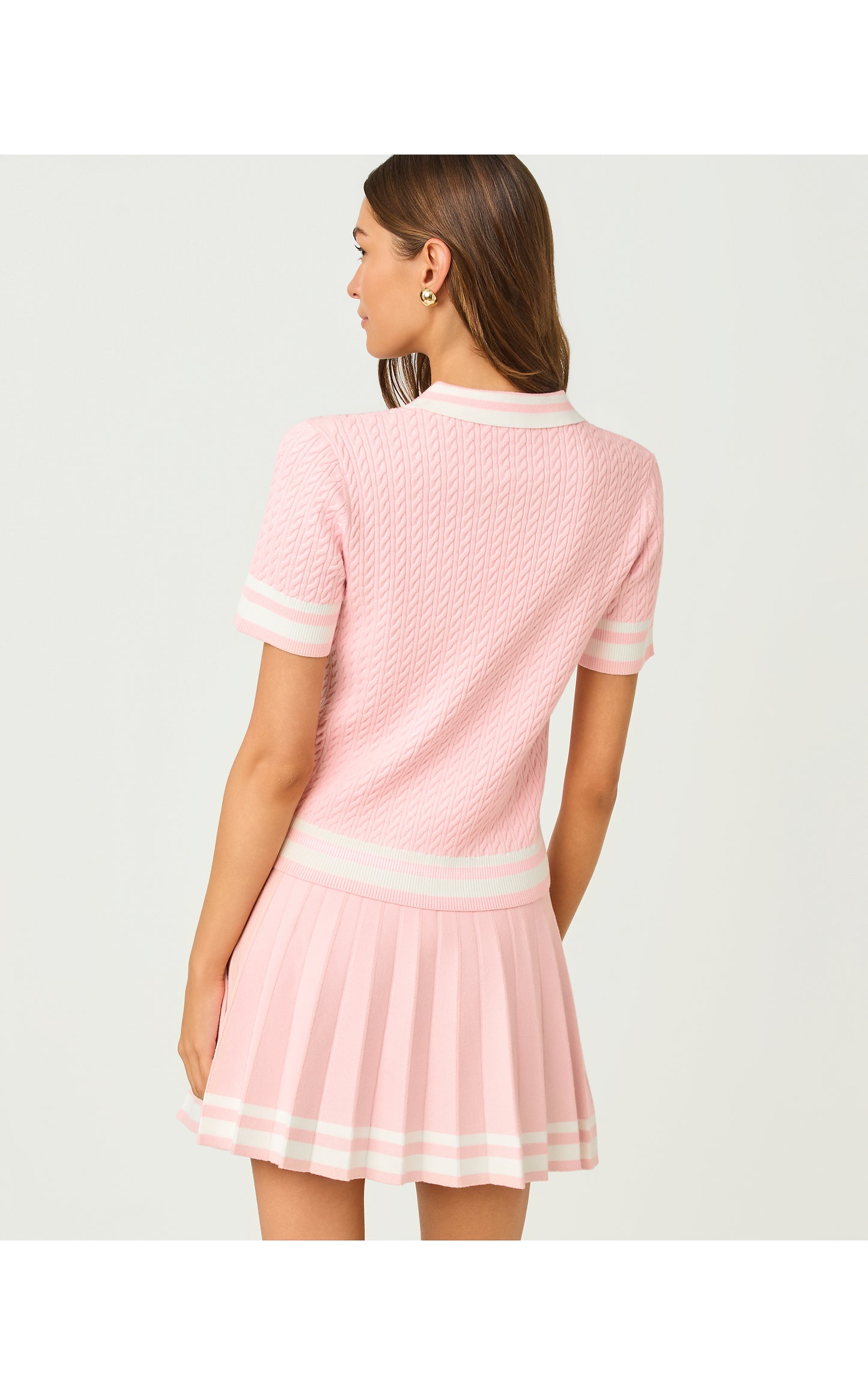 Suzette Sweater - Pink Muse X Resort White Tipping