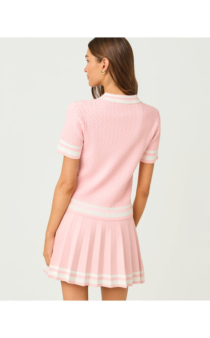 Suzette Sweater - Pink Muse X Resort White Tipping
