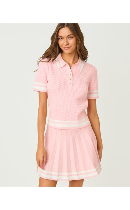 Suzette Sweater - Pink Muse X Resort White Tipping