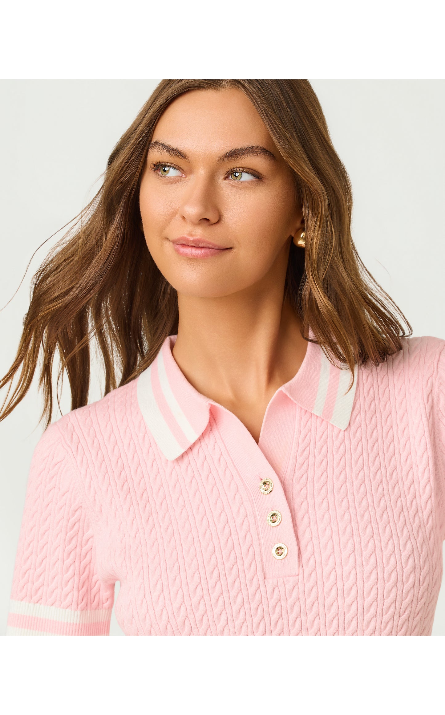 Suzette Sweater - Pink Muse X Resort White Tipping
