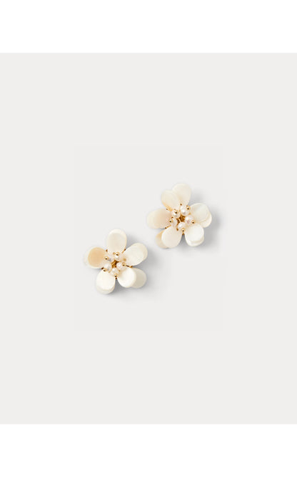 Burst Of Joy Earrings - Resort White