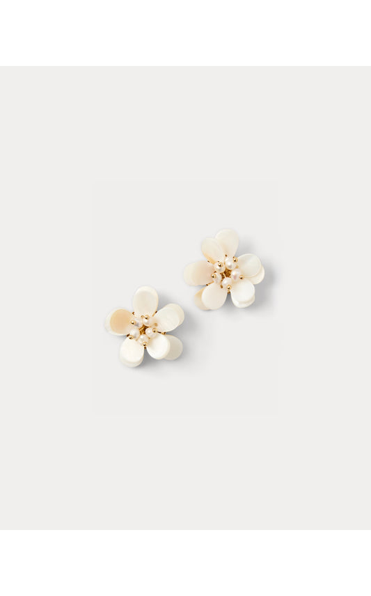 Burst Of Joy Earrings - Resort White