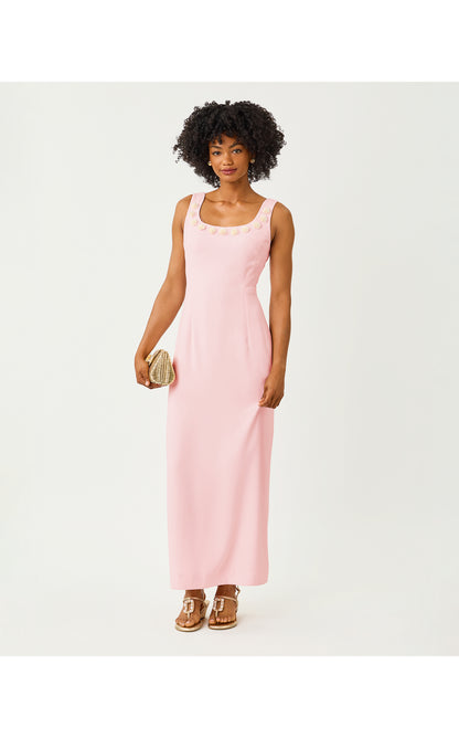 Coralia Maxi Dress - Pink Muse