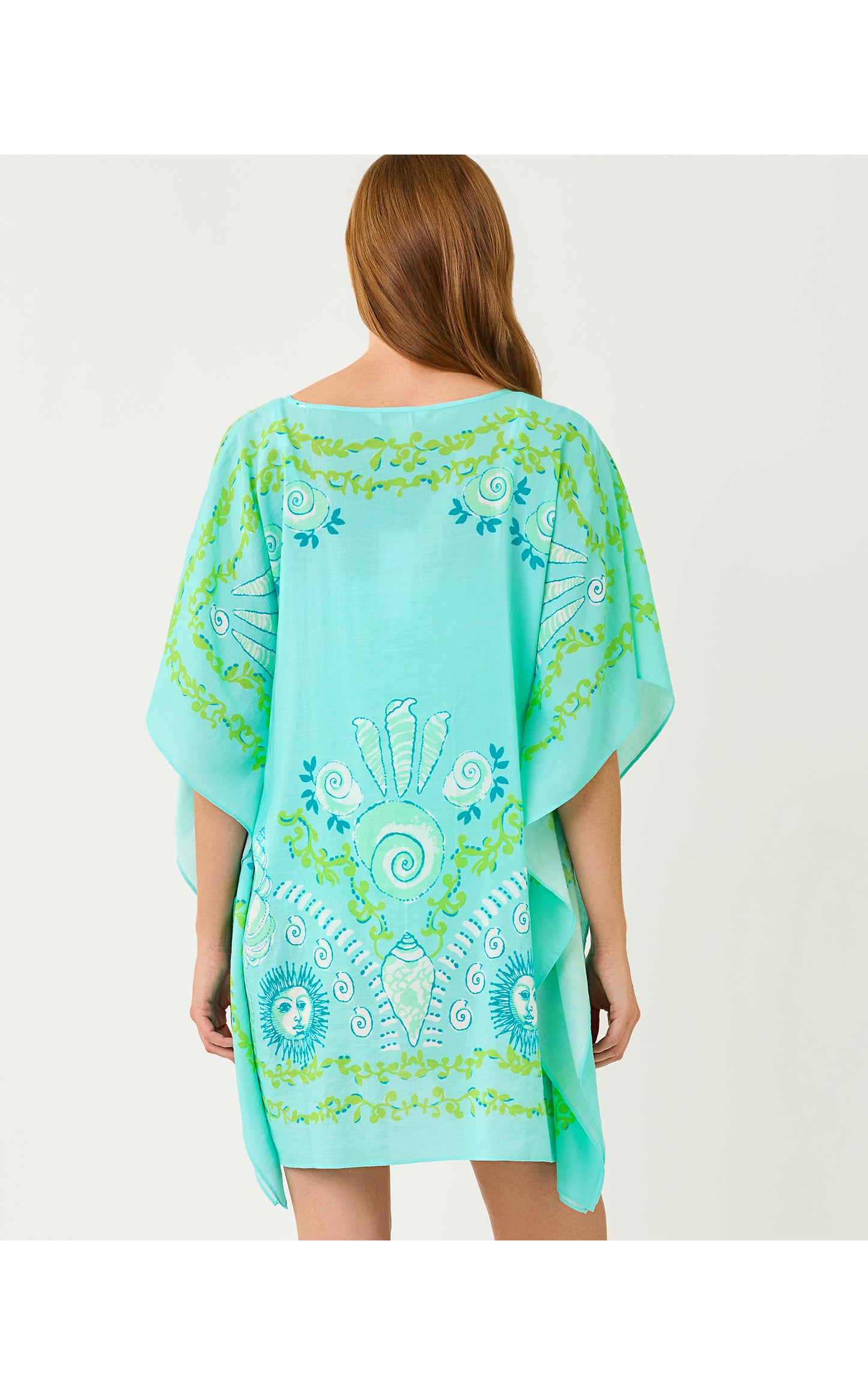 Airsy Caftan Cover-Up - Day Dream Blue Throw Me A Line Engineered Coverup
